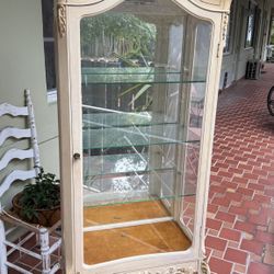 Vintage French-style display cabinet