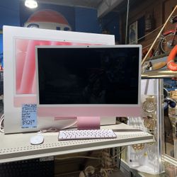 Apple iMac computer 2024 pink with box 24 inch 