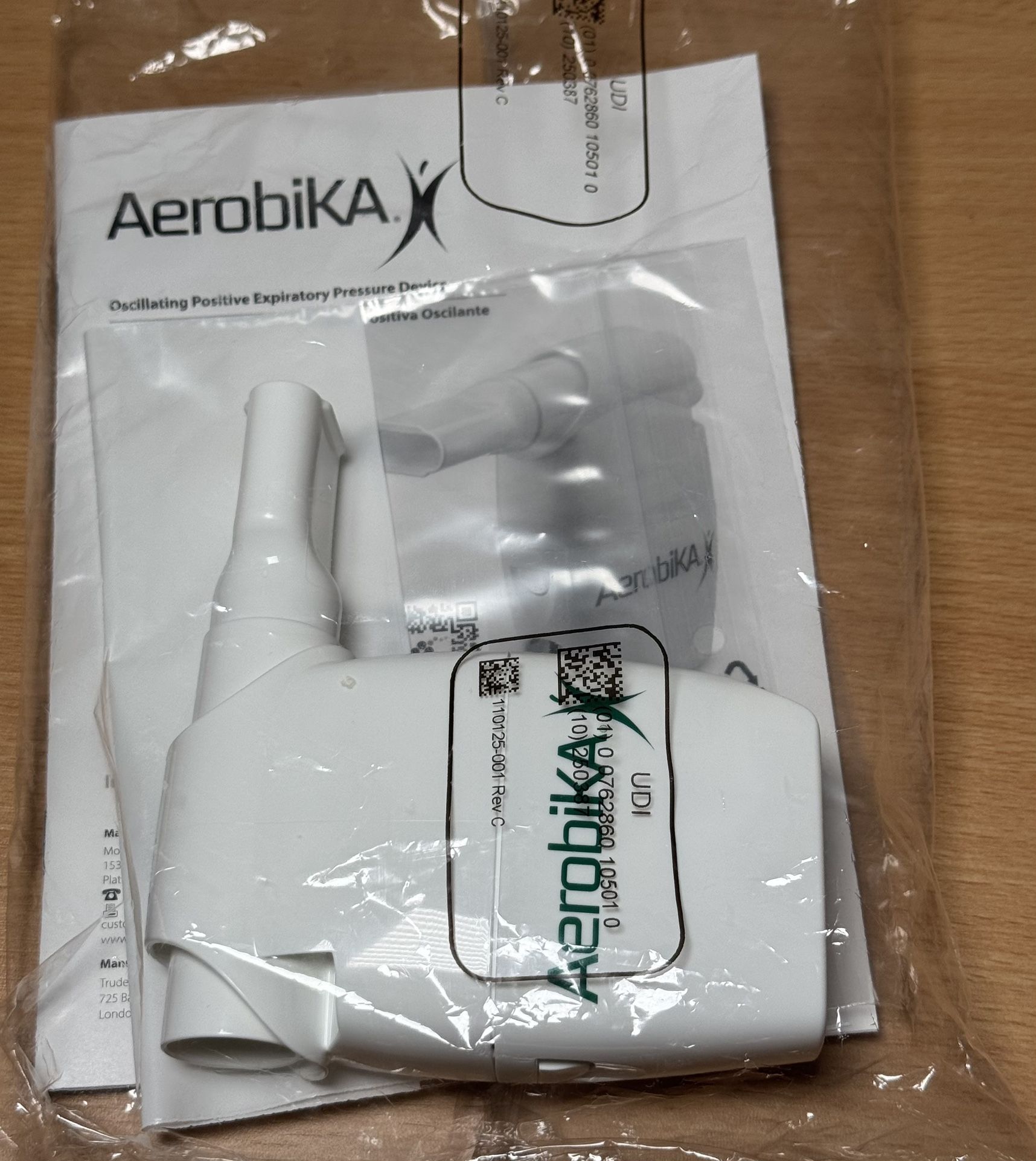 Aerobika Mucous Clearing Vibratory Breathing Exercise Device