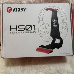 msi HS01 Headset Stand Headset Holder Earphone Stand with Solid Metal Design, Non-Slip Base 
