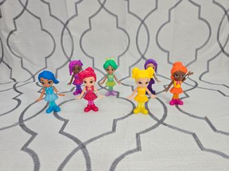 Fisher-Price Rainbow Rangers Team Rainbow Rangers Set Of 7 Mini Dolls Rare