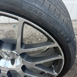 19 Inch Wheels And Tires Fits Chevy Camaro Or Honda Odyssey 5 Lugs