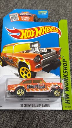 Hot Wheels '55 Chevy Bel Air Gasser Heat Fleet