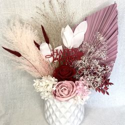 Valentines day Dried Floral Arrangements 