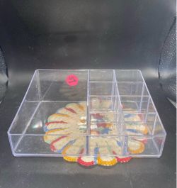 Clear Acrylic Makeup Organizer (5.5x5.25”)
