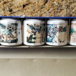 5 Pcs Korean Folklore Picture Tea Set