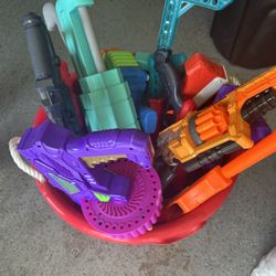 Bucket Of Nerf Guns 