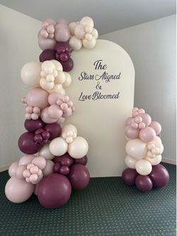 Balloons and backdrop