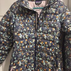 Patagonia Kids Puffer Jacket XL (Size 14) Floral Print – Excellent Condition