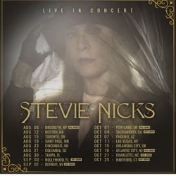 🎤2 FLOOR Seat Tickets ~ Stevie Nicks - 10/25/25 Show
