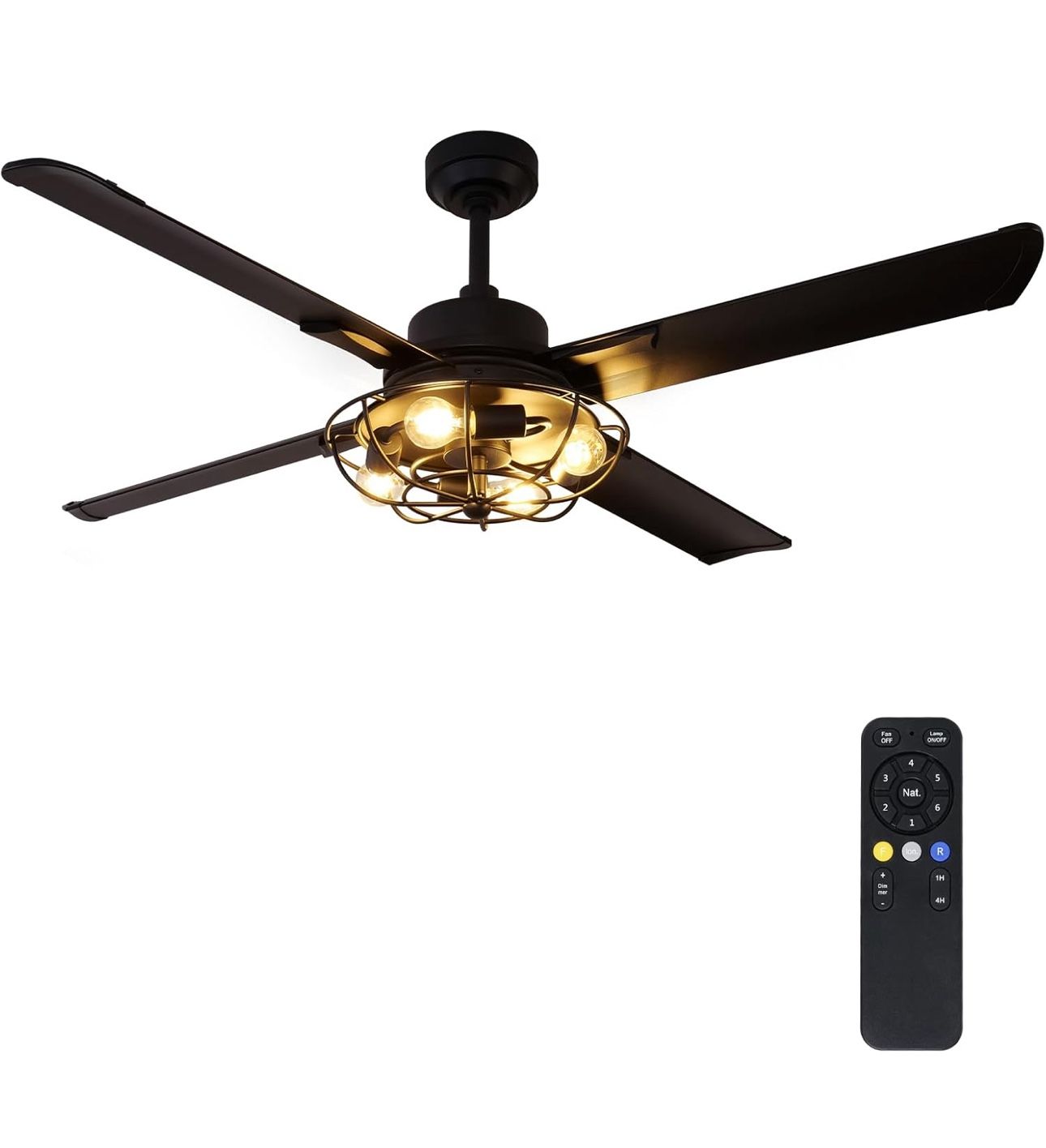ZHENYANGLOW 62”with Four Fan Blades
