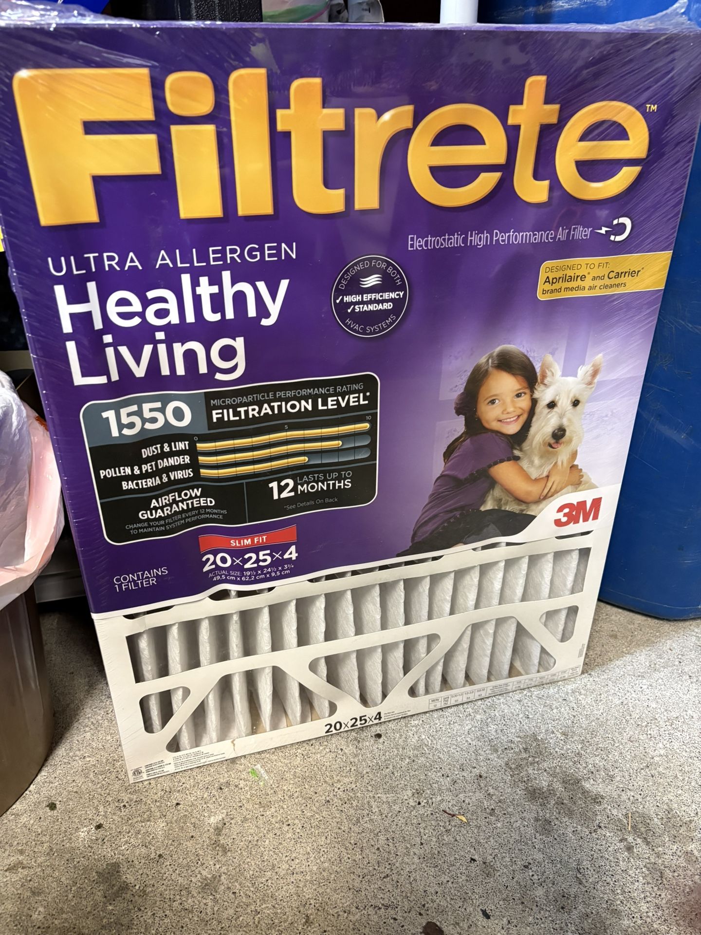 2 - 20x25x4 Slim Fit Filtrete Filters