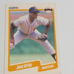 Jose uribe Mark Lemke both error cards Nolan Ryan Jose canseco John smoltz Mark McGwire