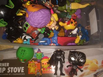Large Lot of Mixed Action Figures and Toys