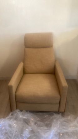 West Elm Spencer Recliner, Camel Linen