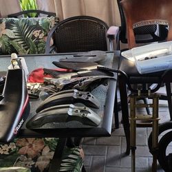 Razor MX650 Body Kit, Dirt Bike Body Parts Finders & Front Sides, SX500 Extend Front Forks, Two 2 Inch Lift Spring Kit With Extra,  14" Front Tire 