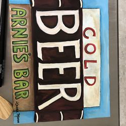 Route 66 Tulsa original painting of Arnie’s Bar