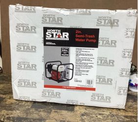 NorthStar 109163 Semi-Trash Water Pump, 2in. Ports Powered By Honda NIB