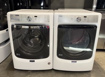 MAYTAG XL CAPACITY WASHER DRYER ELECTRIC SET FREE DELIVERY 