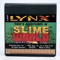 Slime World 1990 Atari Lynx Game Only OEM Excellent Condition Vintage Videogame