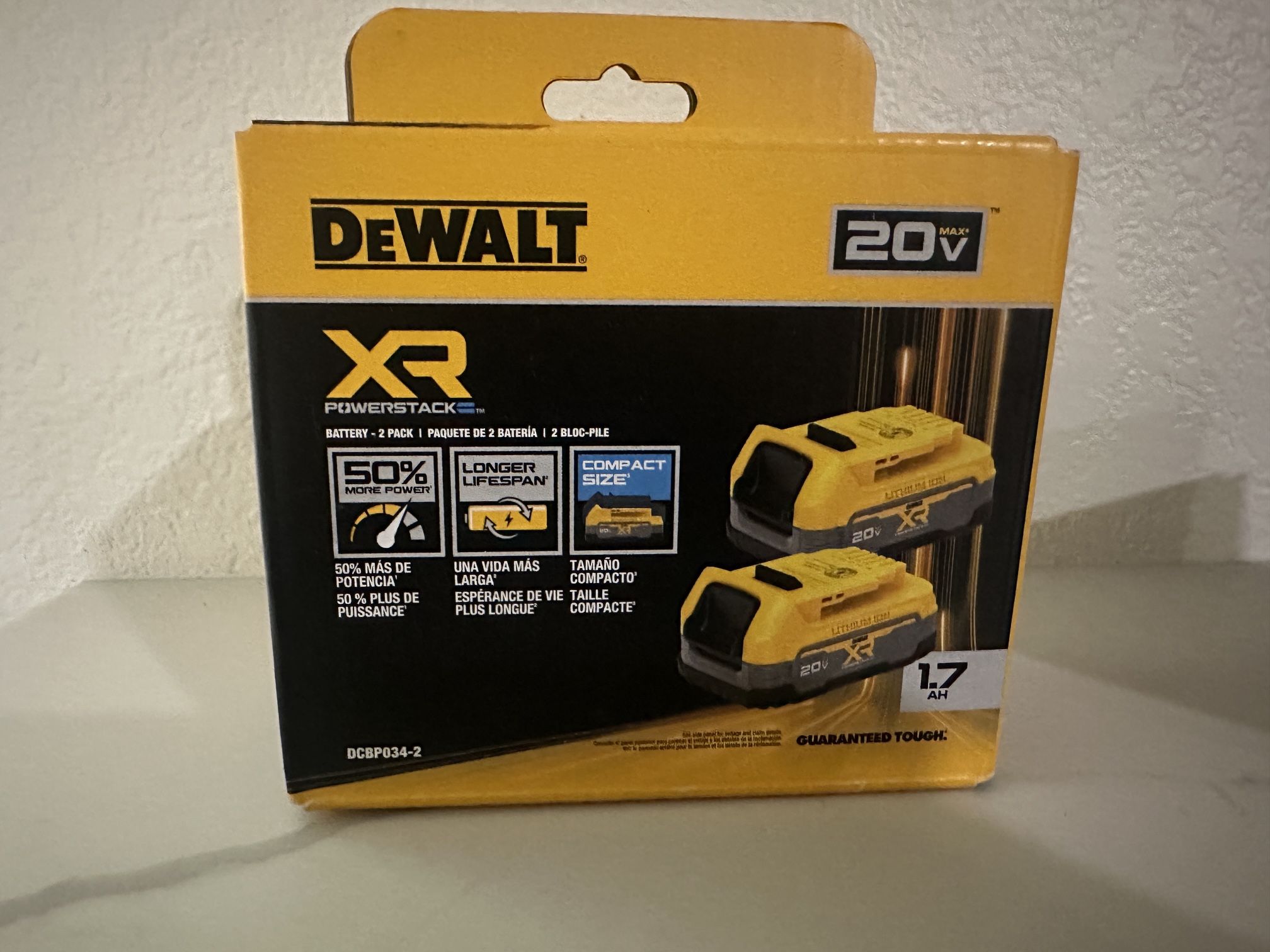 Dewalt 20v XR PowerStack Batteries (2-pack)