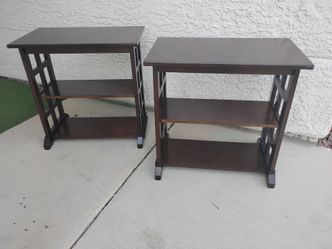 Ashley Braunsen Chairside End Table 2 Shelves Contemporary only $25 EA