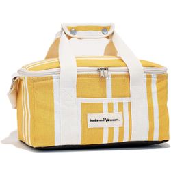 Holiday Cooler Bag - Perfect for Beach Days & Picnics - Keeps Food Fresh & Drinks Cold - Cute Vintage Lunch Bag - Insulated Leakproof Lining Yellow