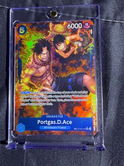 One Piece Portgas D Ace w Monkey D Luffy OP08-052 Special Foil EN Treasure Rare