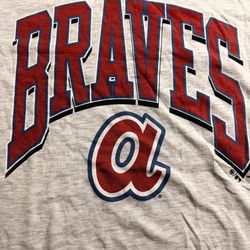 47 Brand MLB Atlanta Braves Gray Retro Arch T-Shirt