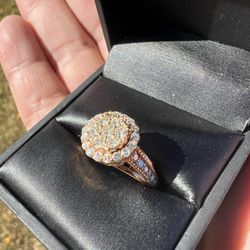 Rose Gold Diamond Engagement Ring