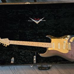 Rare! 2013 Fender Custom Shop Deluxe Stratocaster - AAA Flame Maple Top & Neck Satin Transparent Ebony