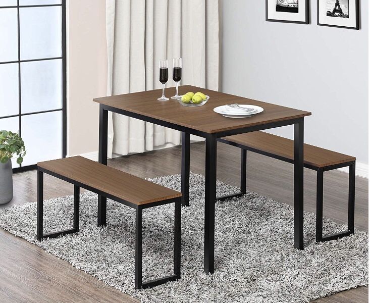 Dinning Table and Bench Set