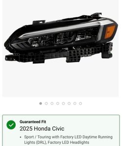 2025 Honda Civic Passenger Side Headlight Assembly OEM