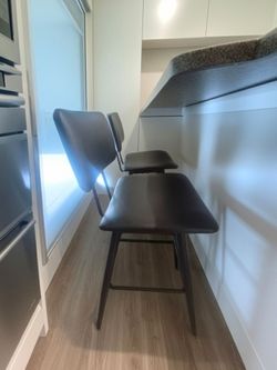 Black barstools