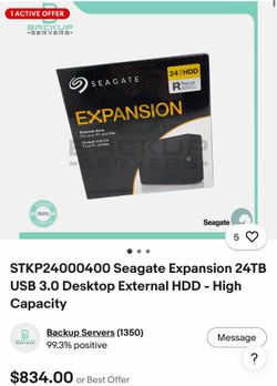 Seagate 24 TB EXPANSION