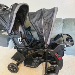 Double Stroller for Infants and Toddlers 