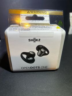 Shokz OpenDots ONE True Wireless Earbuds - Black: Bluetooth 5.3, Open-Ear Design