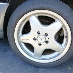 17 Inch Staggered AMG Wheels, monoblock 
