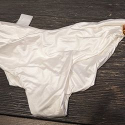 RARE BRAND NEW BEACH Bunny White WANTED Bikini bottom only XL 