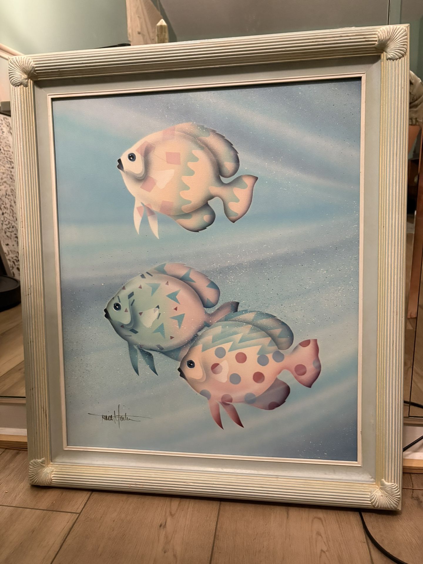 Vintage fish Painting