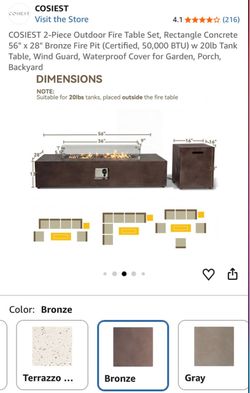 Fire place table