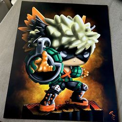 Katsuki Bakugo My Hero Academia Academy Funko Style Print