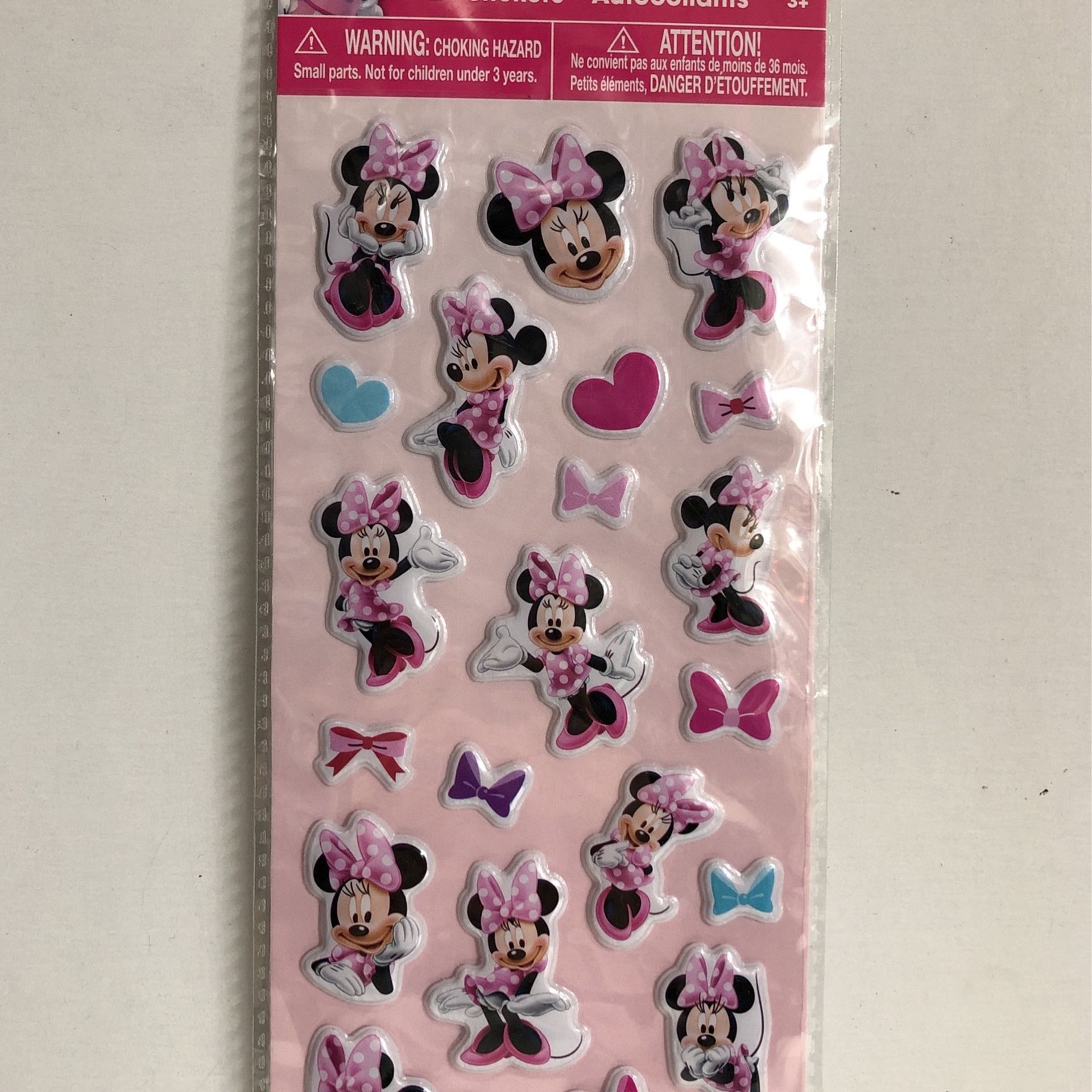 MINNIE MOUSE STICKERS 24CT
