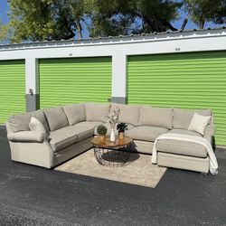 Beige Arhaus Lansbury Sectional Couch - Super Clean, Premium Quality, Built to Last!