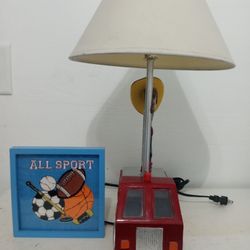 FIRE TRUCK LAMP AND FRAME 