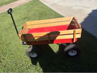Wagon Utility Red Color Cart (Hesperia Ca)