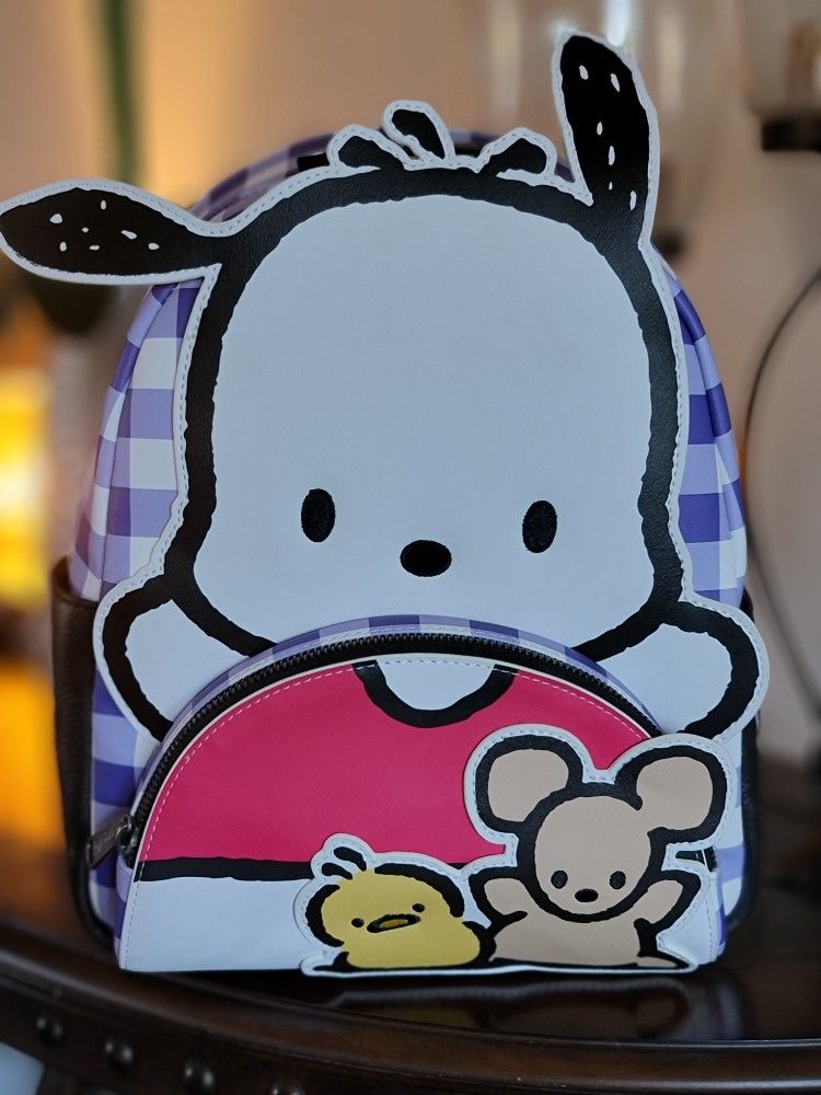 Sanrio Pochacco Cosplay Plaid Mini Backpack Exclusive Loungefly