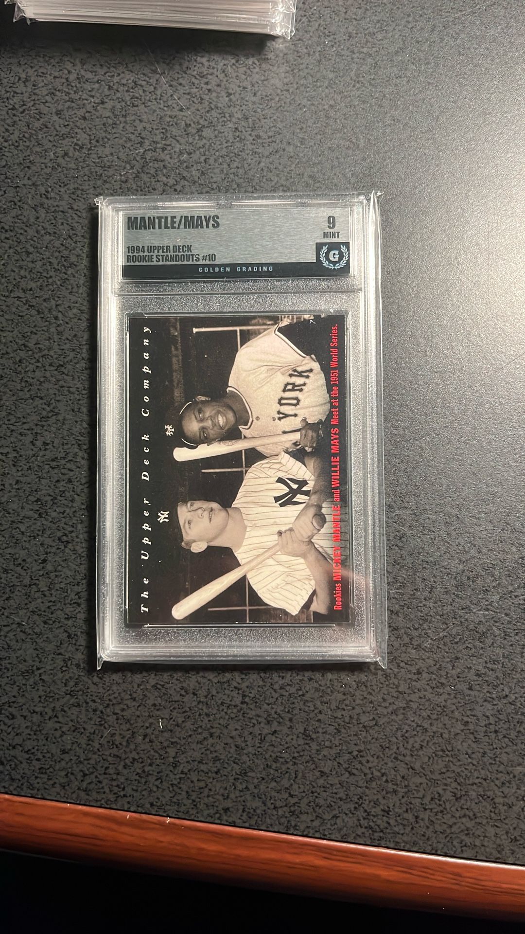 Mantle / Mays ‘51 U.D. Rookie Standouts Card