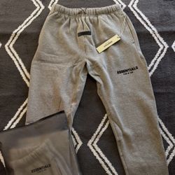 Essentials Dark Oatmeal Uncuffed Sweats