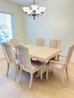 Solid wood dining set